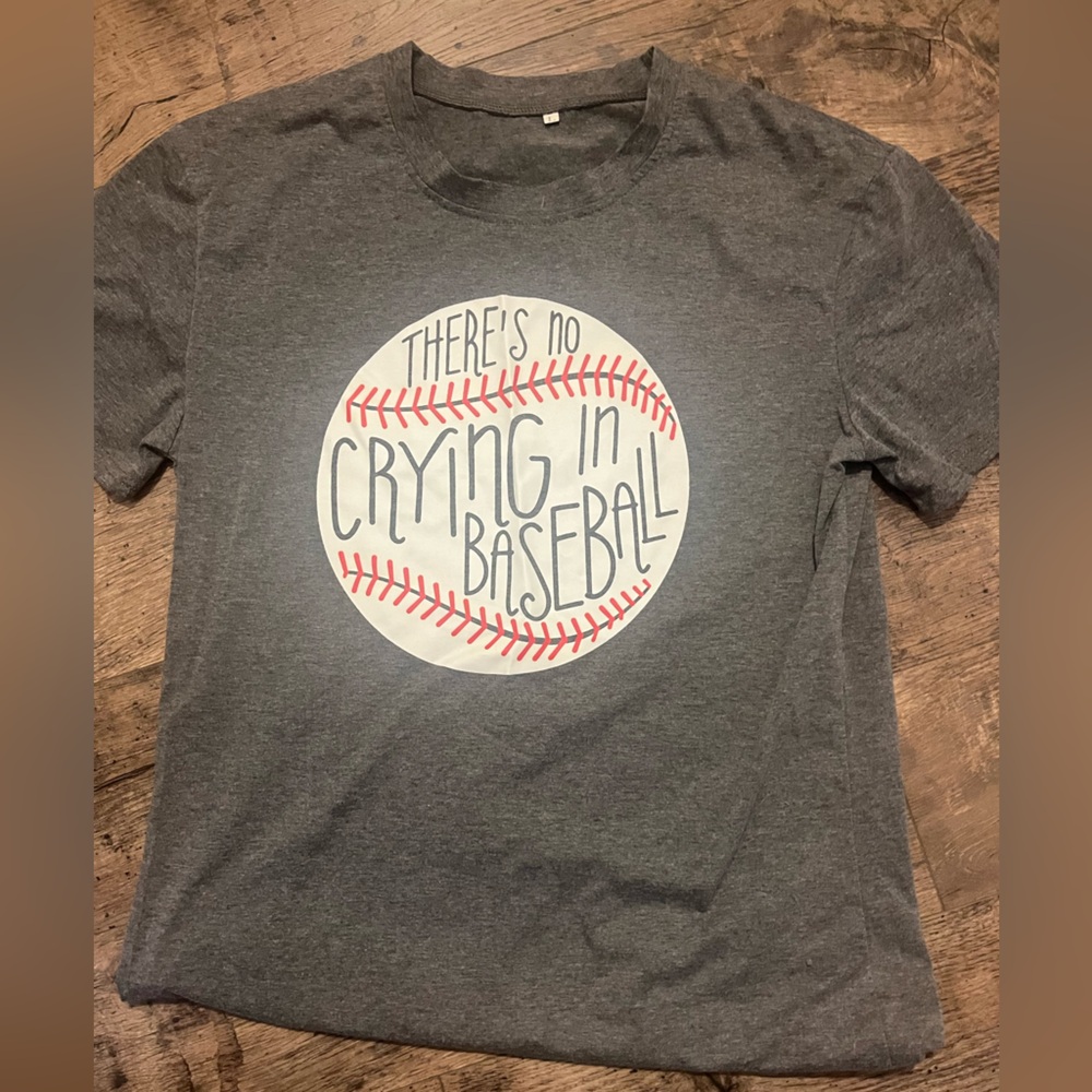 No crying in baseball tee